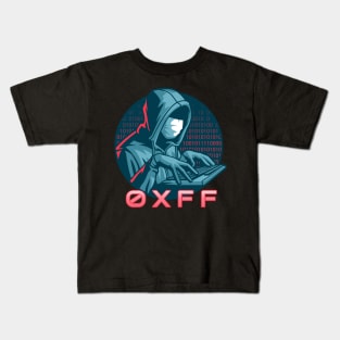 Cyber security - Hex Hacker 0xff Kids T-Shirt